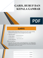 Garis Huruf Dan Kepala Gambar