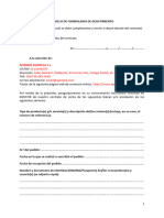 Modelo Formulario Desistimiento