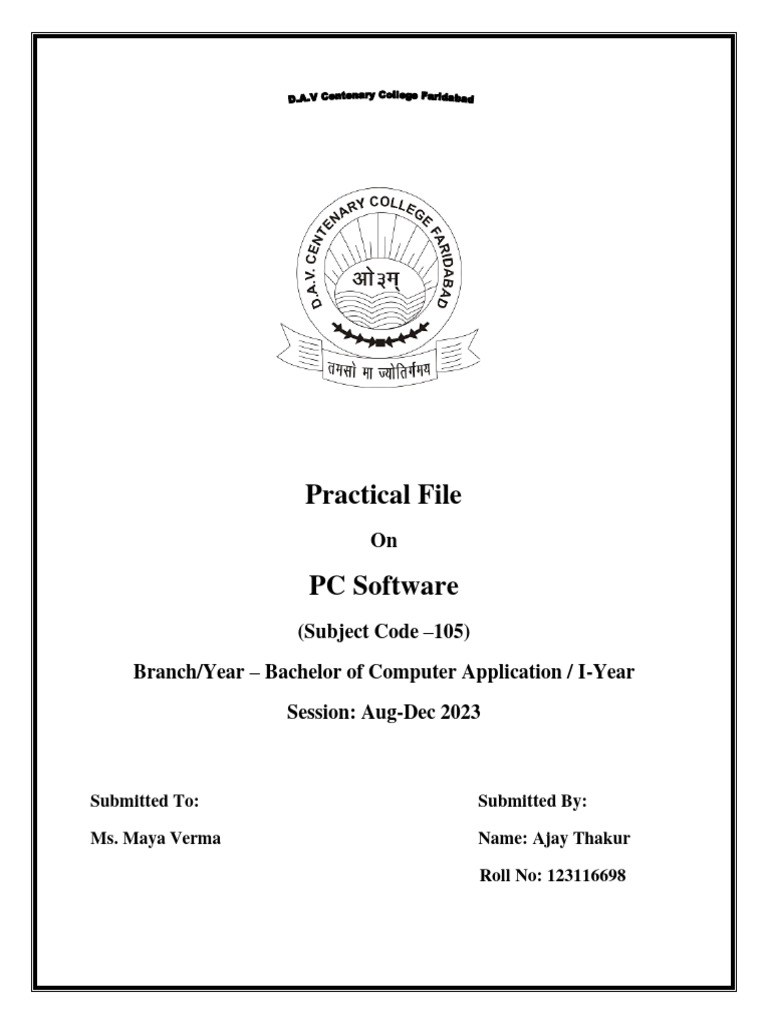 Ms Word Practical Exam