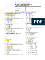 Soal Matematika P. Lingkaran Sma