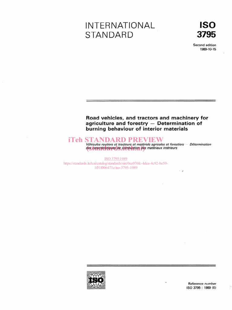 Iso 3795 1989 | PDF