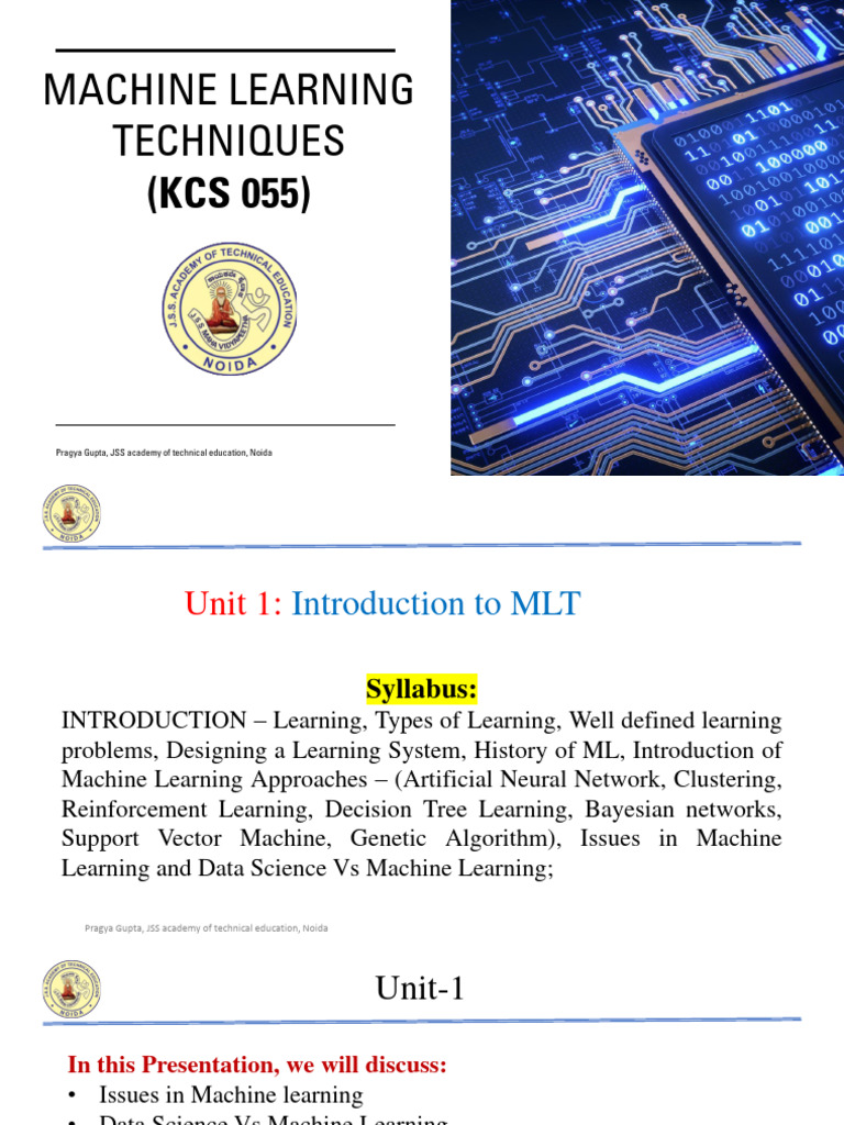 MLT Lecture | PDF | Artificial Neural Network | Machine Learning