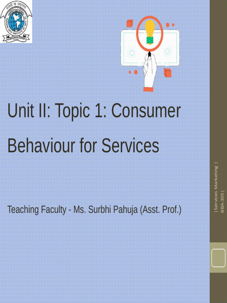 L2 - Consumer Behaviour, Consumer Decision Making and Evaluation of ...