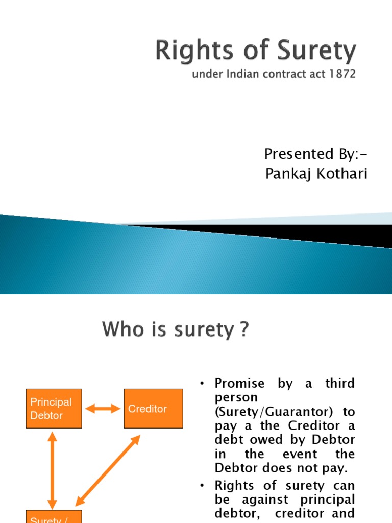 Rights of Surety Guarantee Contract Law