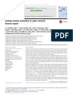 Sublay Versus Underlay in Open Ventral Hernia Repair