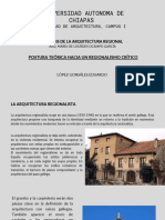 Postura Teórica Hacia Un Regionalismo Crítico