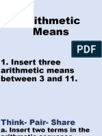 Arithmetic Means