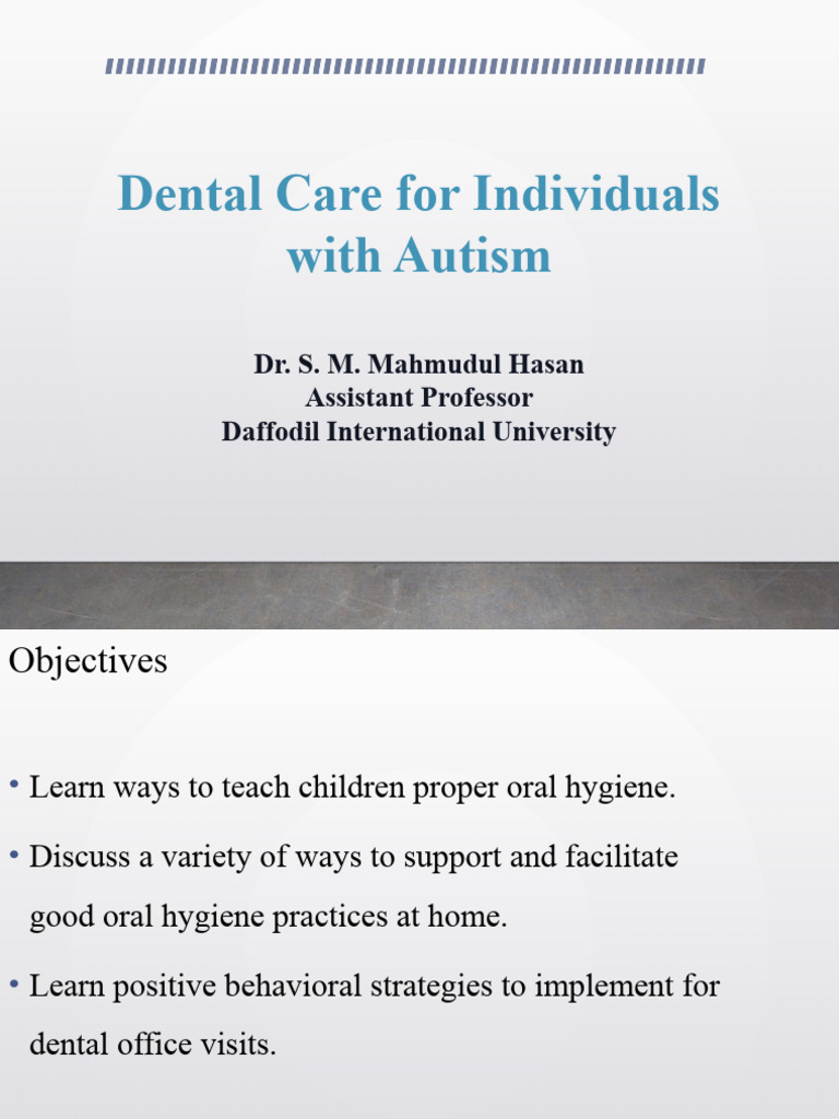 Dental Care for People With Autism PDF