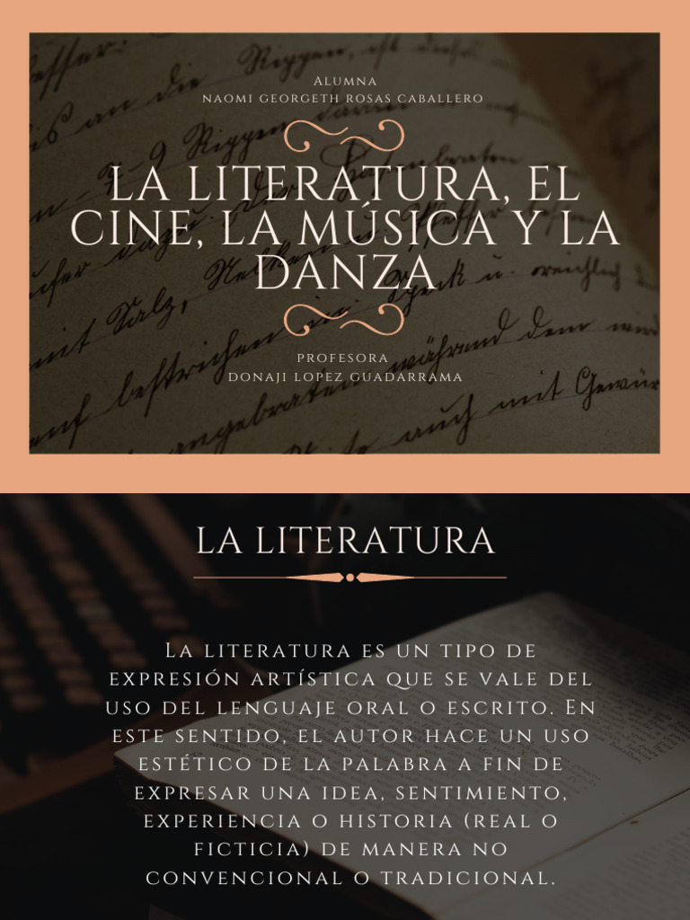 Literatura, Cine, Música y Danza | PDF | Bailes | Poesía