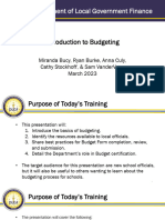 Bucy Burke Presentation Introduction To Budgeting