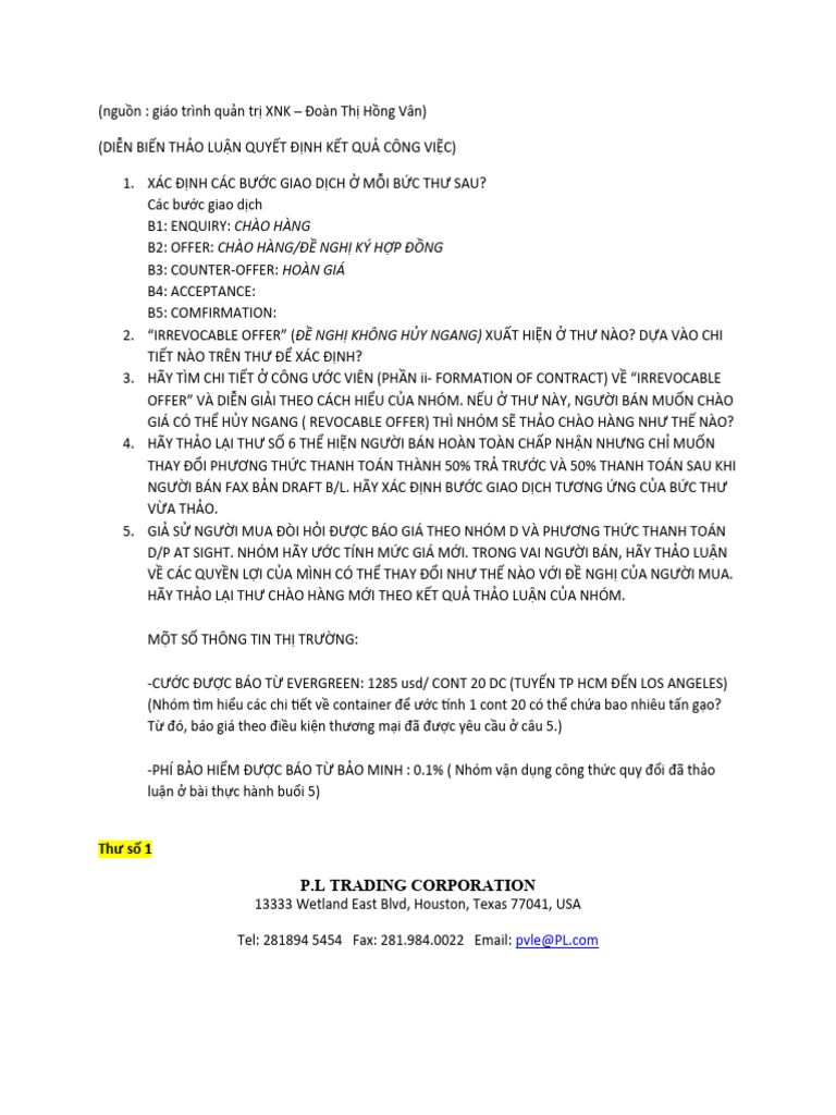 Bài giảng 3 - BT NHÓM Ở NHÀ | PDF