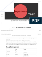 JLPT N5 Adjective Conjugation - Pass Japanese Test