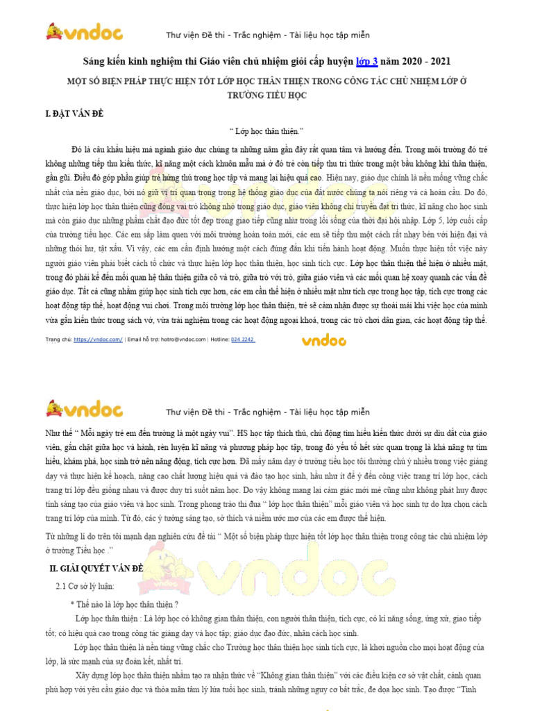 Sang kien kinh nghiem thi giao vien chu nhiem gioi cap huyen lop 3 pdf