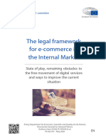 The Legal Framework For E-Commerce in The Internal Market