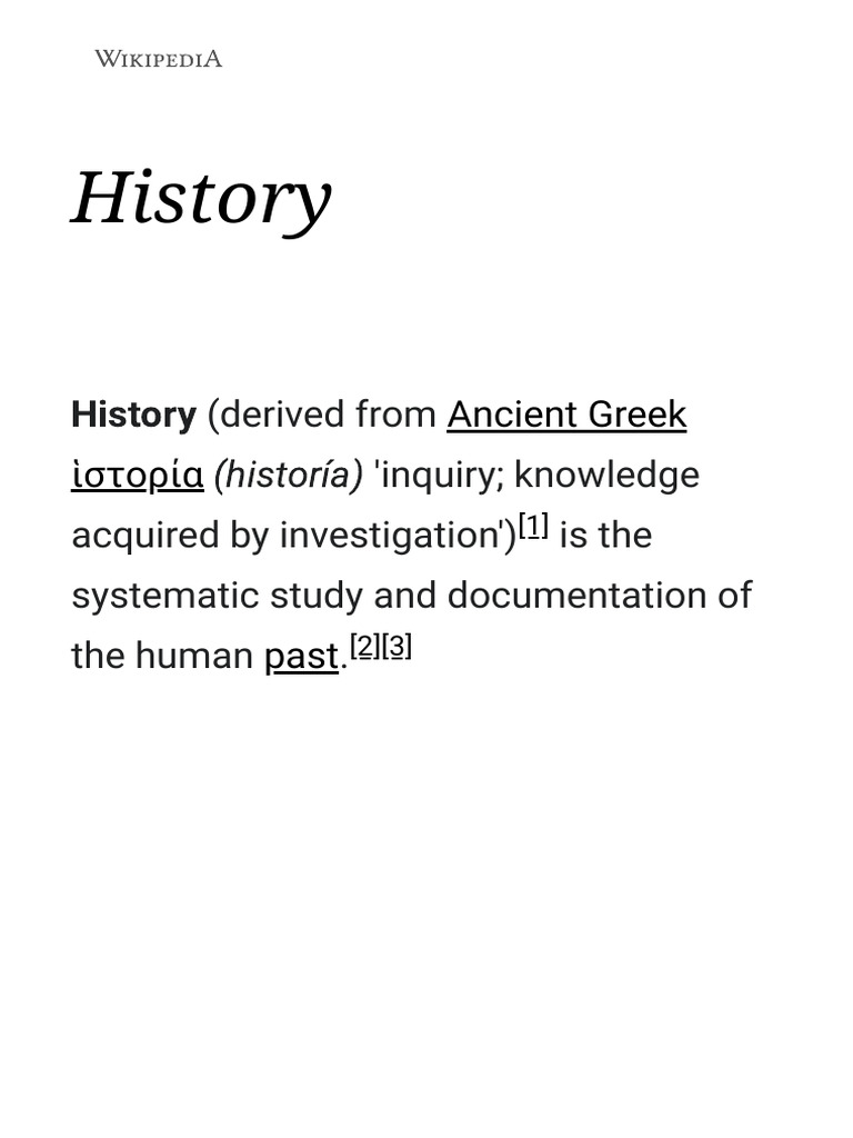 History Wikipedia PDF