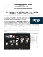 A Webinar On Deployment of Smart Grid Into Power Systems and Its Challenges Held On 09-10-2020
