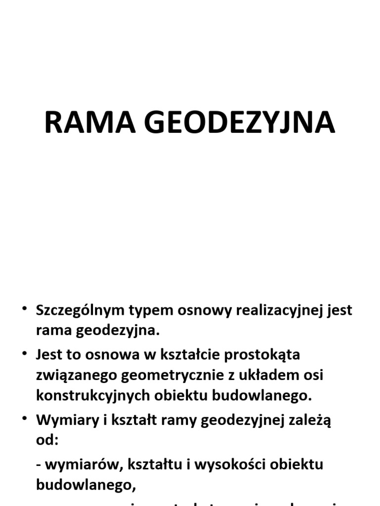 3 Rama Geodezyjna | PDF