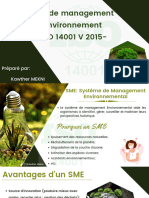 E Système de Management de L'environnement ISO 14001 Version 2015