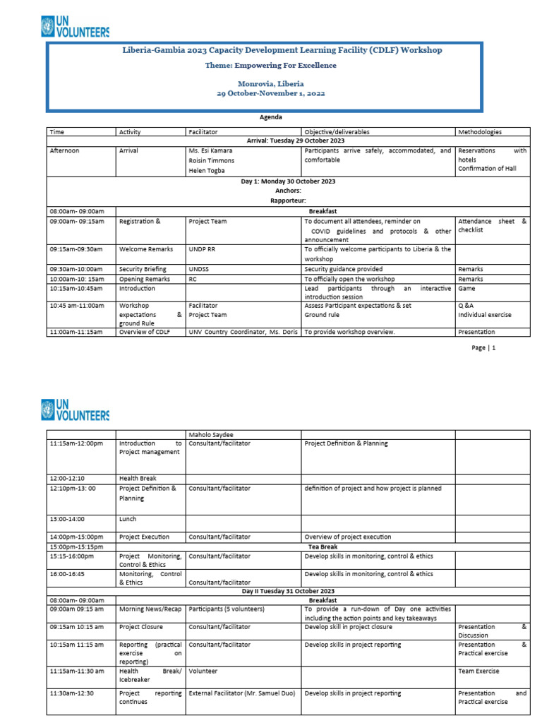 Cldf 2023 Workshop Tentative Agenda Liberia Pdf