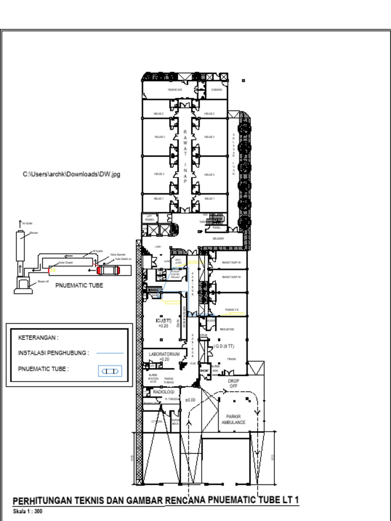 Pneumatic Tube Installation Plan | PDF