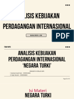 Makalah Ekonomi Internasional - Negara Turki Presentasi