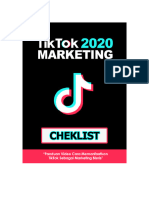 Checklist Tiktok Marketing