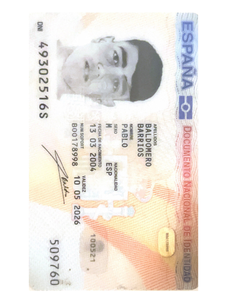 DOCUMENTO DE IDENTIDAD visual data 6