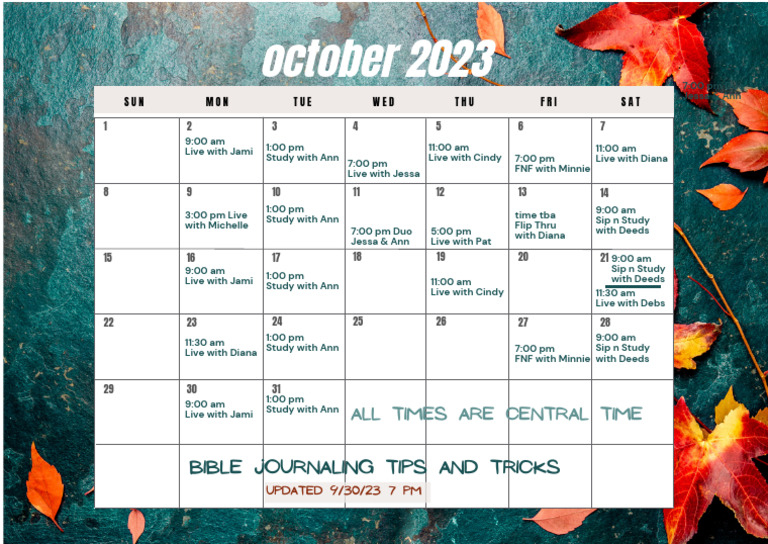 October Calendar | PDF