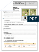 Fiche Eleve 2 Le Circuit Électrique