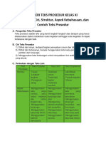 Materi Teks Prosedur Kelas Xi