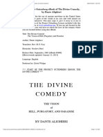 The Project Gutenberg Ebook of Dante's Divine Comedy, by Dante Alighieri