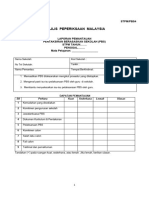 Borang Pemantauan Pemantauan PBS STPM