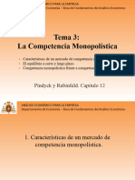 TEMA 3 - La Competencia Monopolística - 2017-18