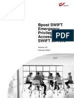 Bpost SWIFT Emergency Access Procedure (Break-Glass) - v2.8