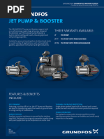 Grundfos JP Jet Pump Data Booklet | PDF | Pump | Manufactured Goods