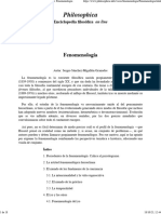 Philosophica Enciclopedia filosófica on line — Voz Fenomenología