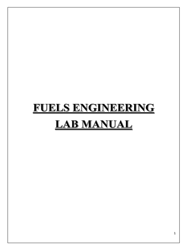 Fuel Engineering Manual PDF Chemical Substances Continuum Mechanics