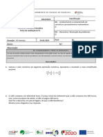 Teste 3 - 7ano - Matemática