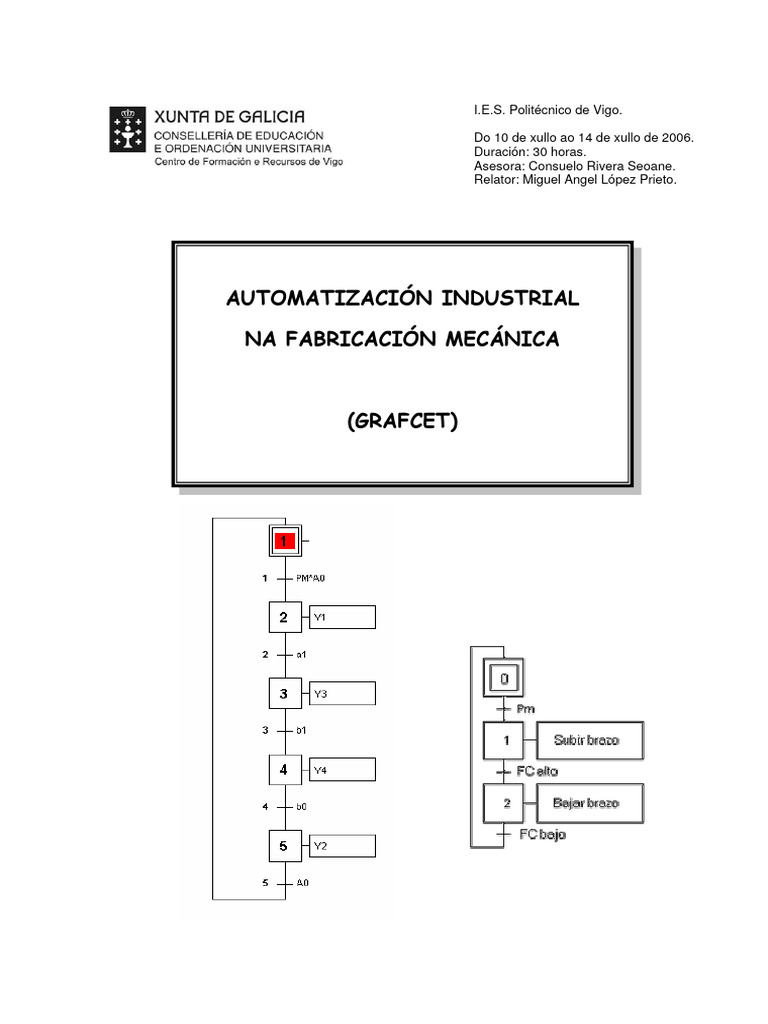 GRAFCET | PDF | Automatización | Programación de computadoras