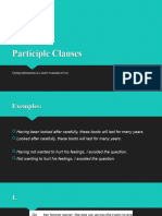 Participle Clauses