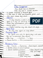 Drug Interactions Notes