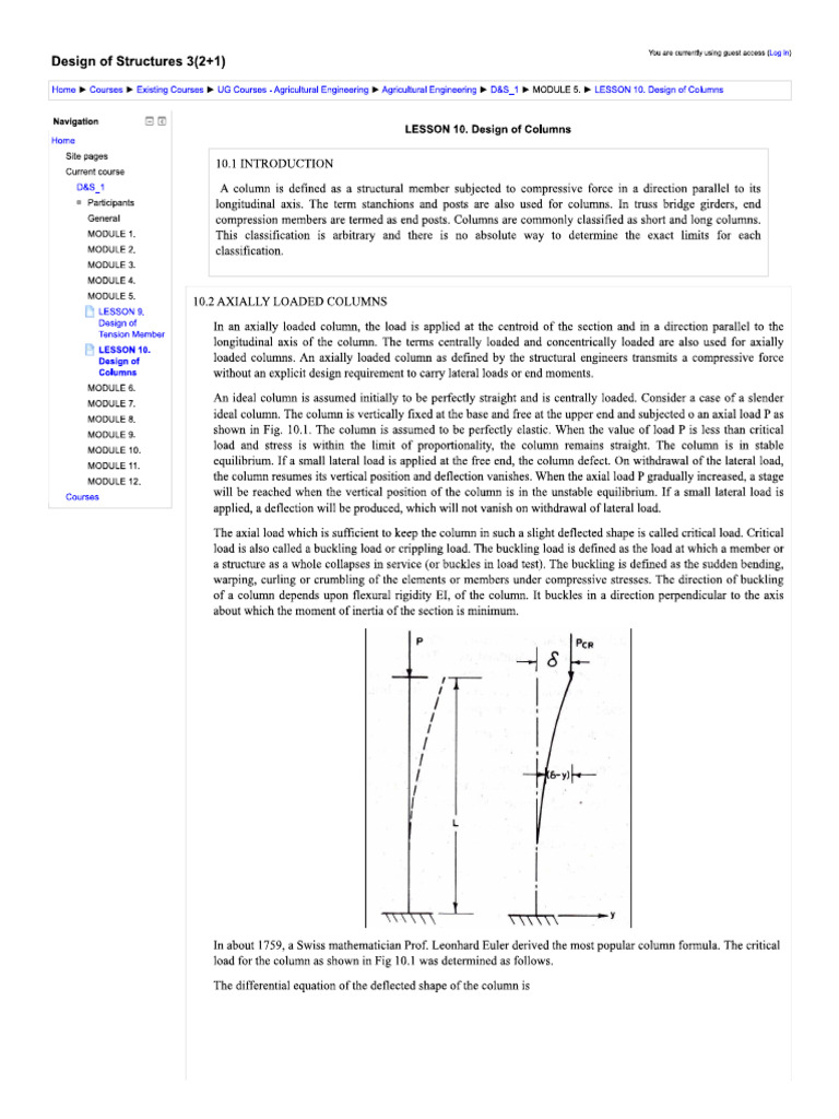 Design of Columns | PDF