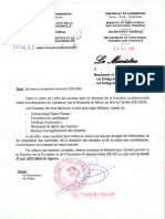 Lettre Aux Delegue Avec Les Fiches de Candidature Bourse Maroc 2023-2024