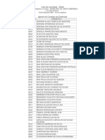 Lista de Inscrições - Edital