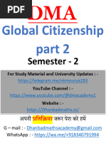 BBMKU DMA Global Citizenship Semester 2 Session 2022 26 FYUGP MCQs