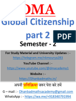BBMKU DMA Global Citizenship Semester 2 Session 2022 26 FYUGP MCQs