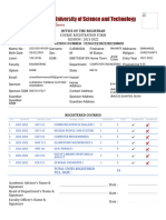 ESUT Course Registration