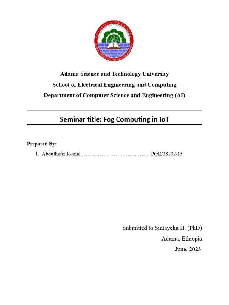 Cloud Computing Seminar Topics List