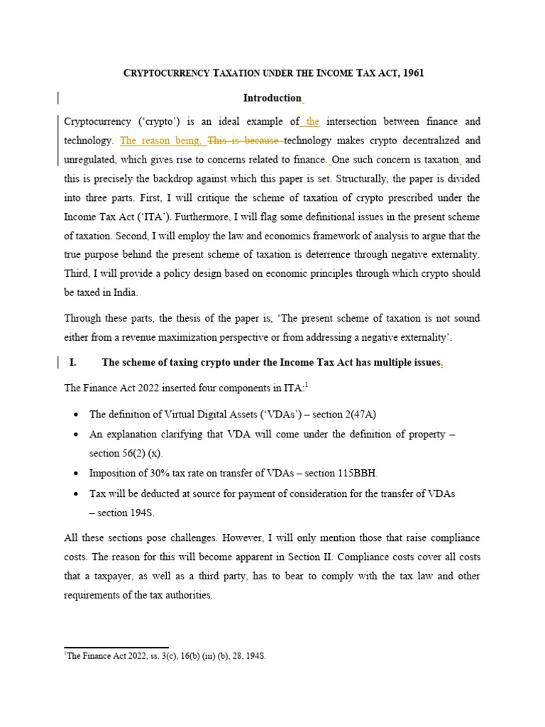 Junior Editor Task PDF Taxes Cryptocurrency