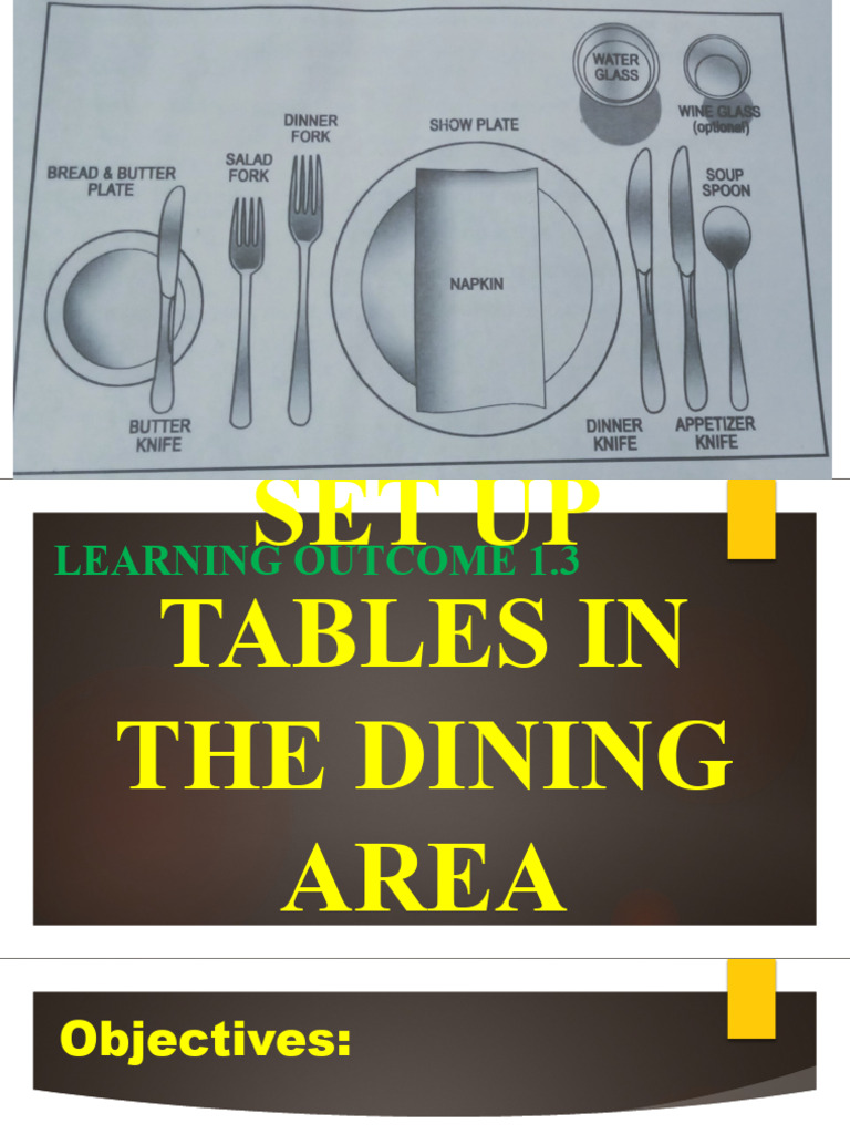 How To Set Up The Tables